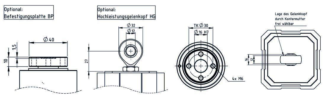 Zubehör Spindelenden S-TEG