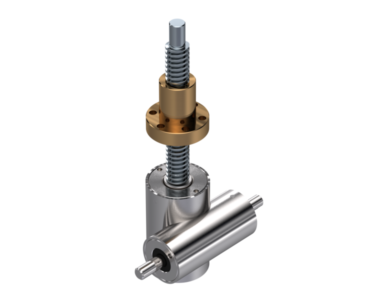 Spindelhubgetriebe der TUBIX-Serie in der Bauart R mit rotierender Spindel 