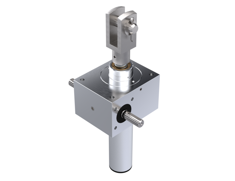 Spindelhubgetriebe der M/J-Serie in der Bauart N mit hebender Spindel 