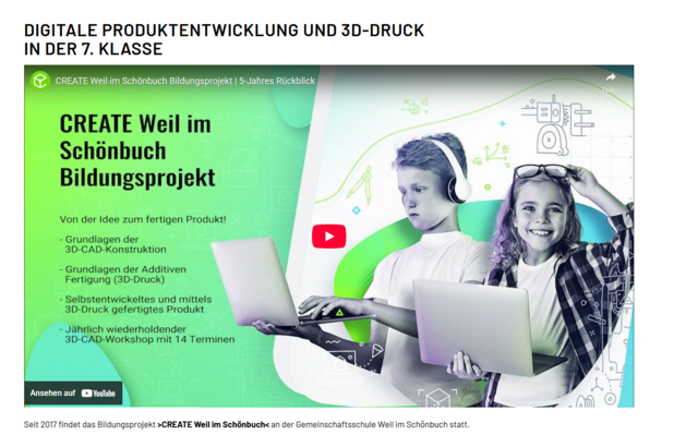 CREATE Weil im Schönbuch Bildungsprojekt