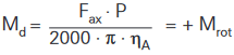 Erforderliches Antriebsmoment
