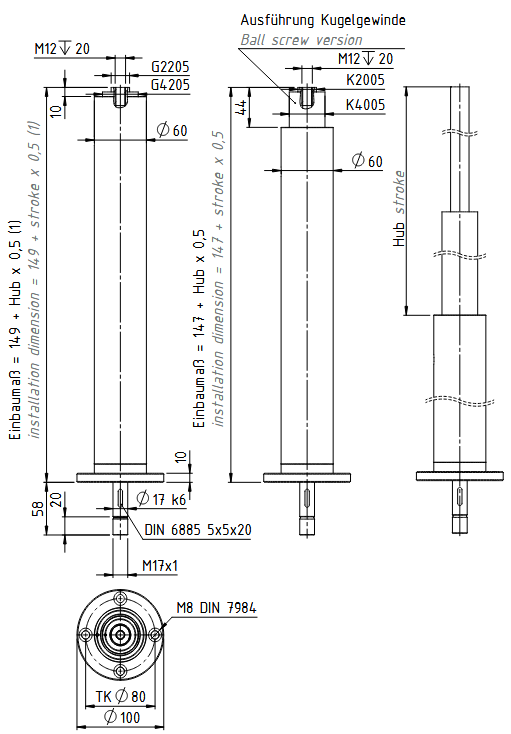 S-TEG-N mit Antriebsflansch AF